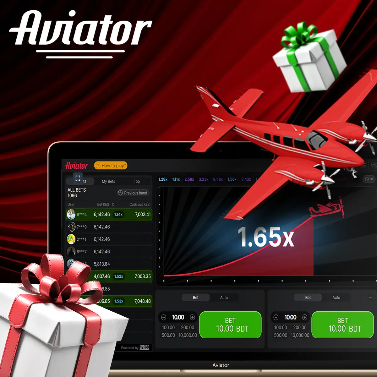 Aviator's bonuses