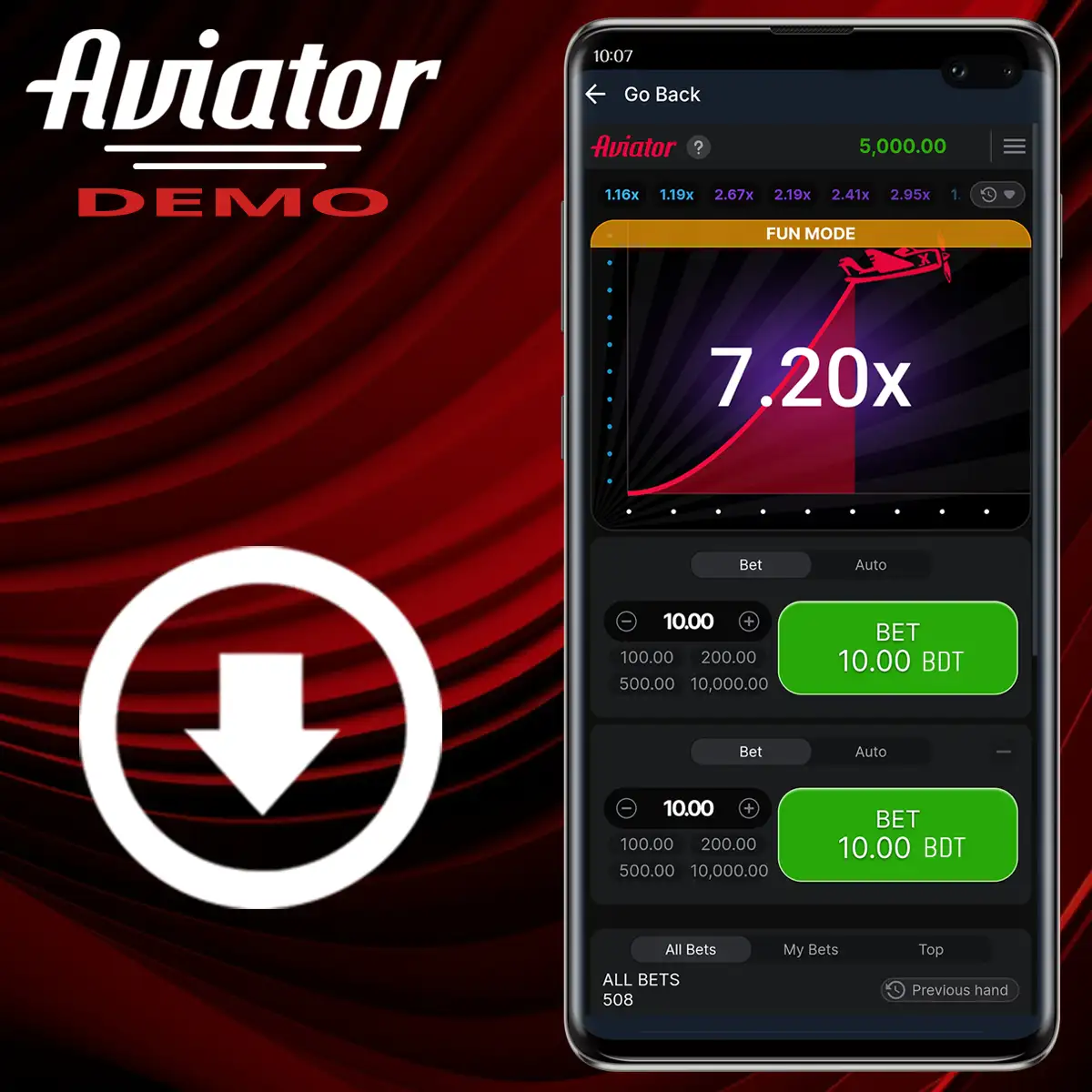 Download the Aviator demo application