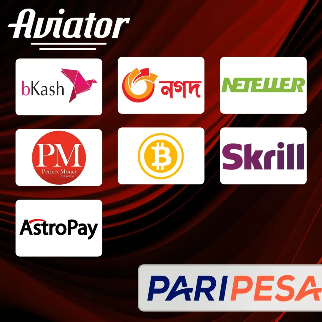 Available payments in PariPesa Bangladesh